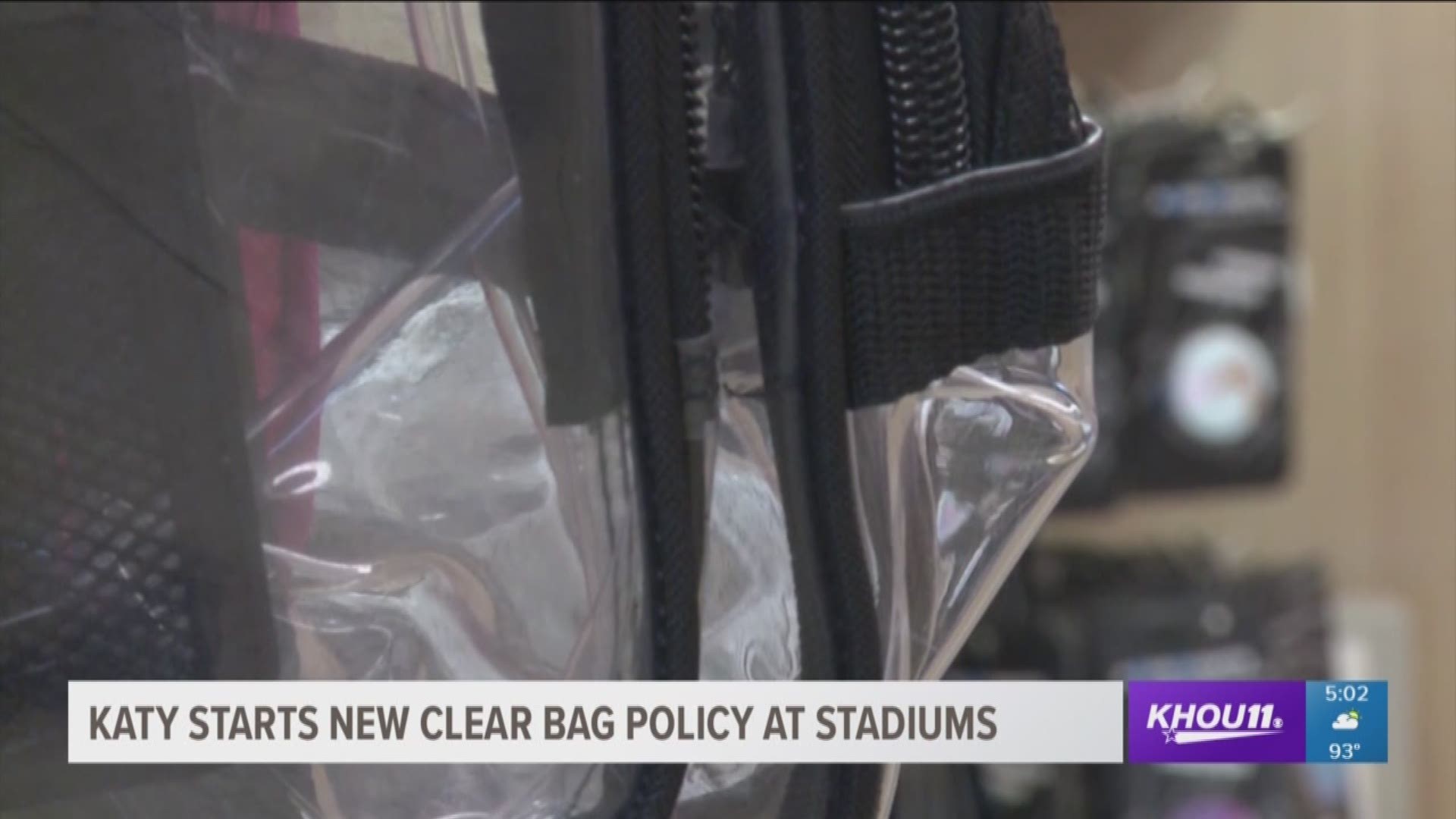 Ckear. Bag Policy Katy Isd