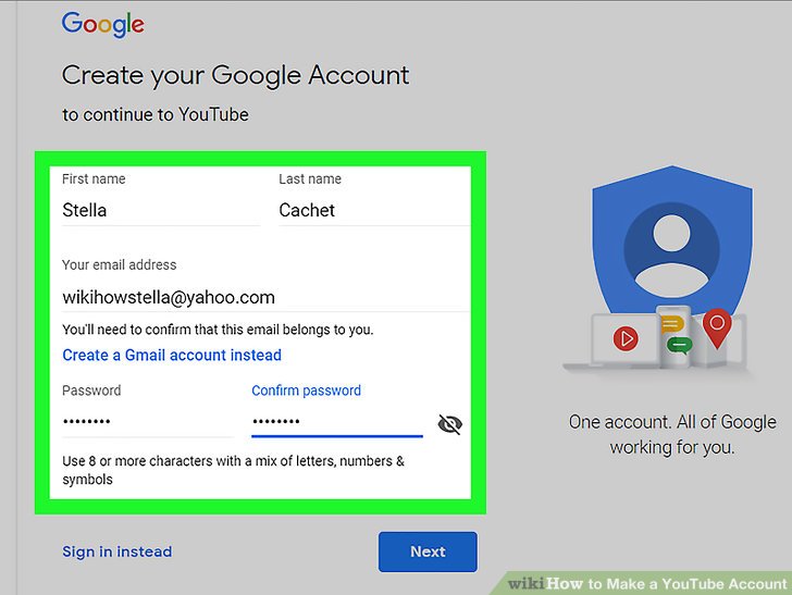 How Do You Make a New Account on Youtube