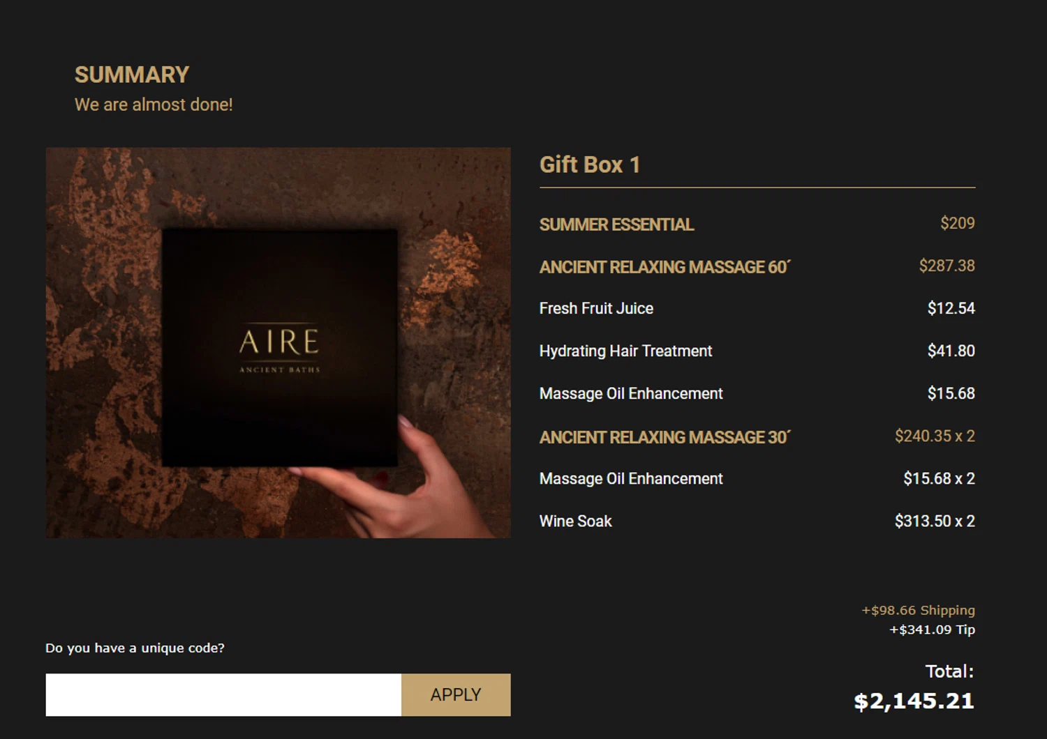 Aire Ancient Baths London Discount Code