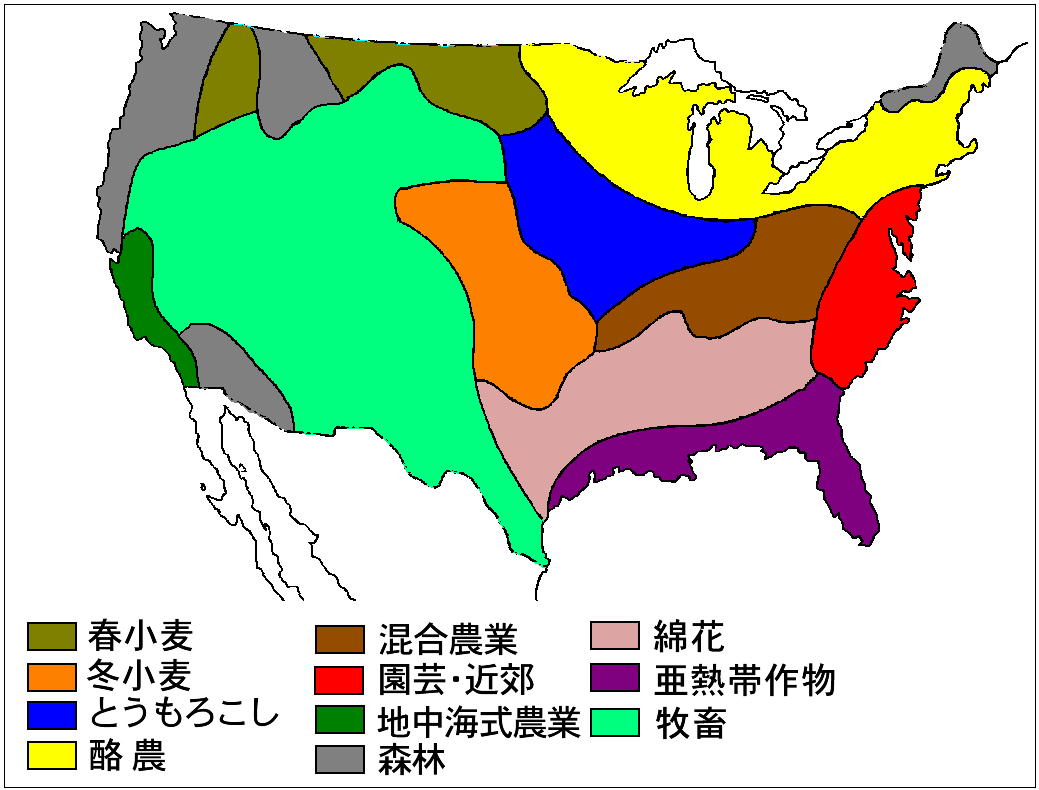 アメリカ農業分布の謎を解く！西経100度線と適地適作の真実【2026年最新】
