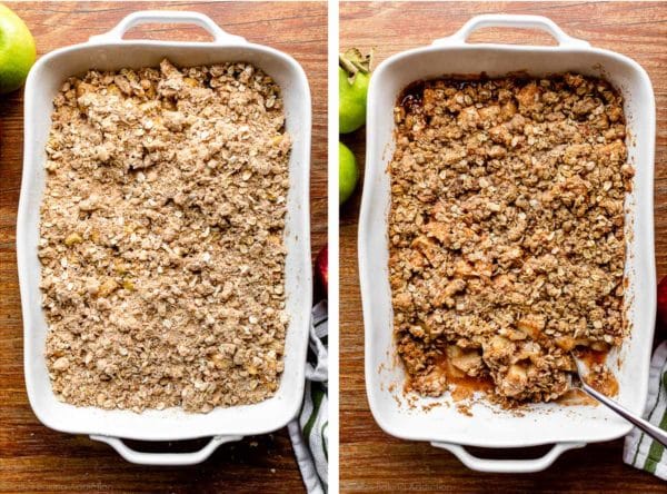 Do You Cover Apple Crisp When Baking