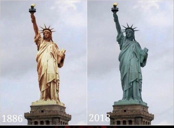 Did the Statue of Liberty Used to Be Brown