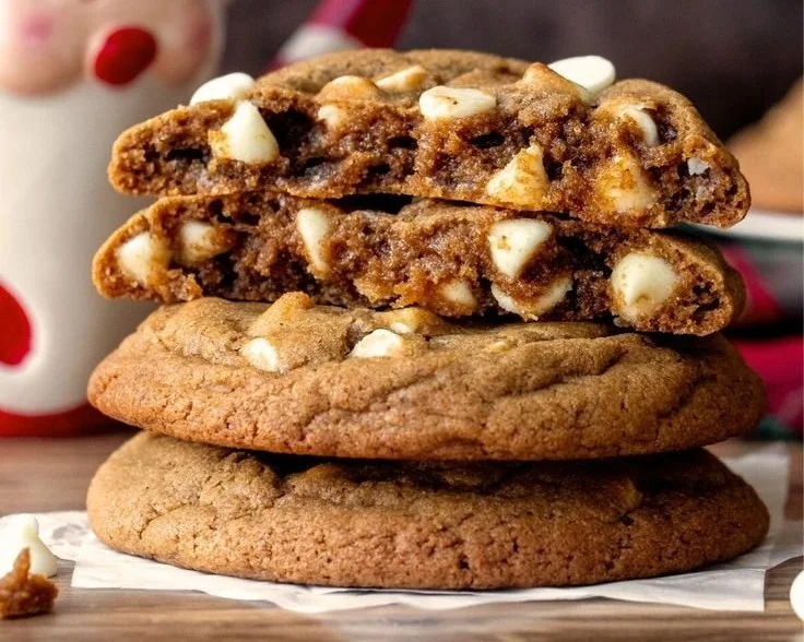 Gingerbread and White Chocolate Cookies Recipe