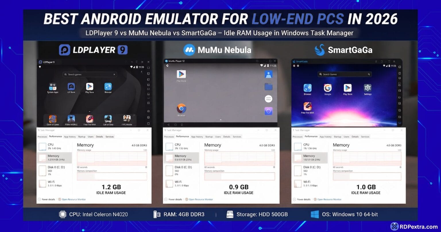 Best Android Emulator for Low End Pc