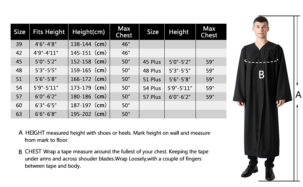 How to Measure for Graduation Gown