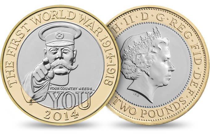 2 Pound First World War 2014