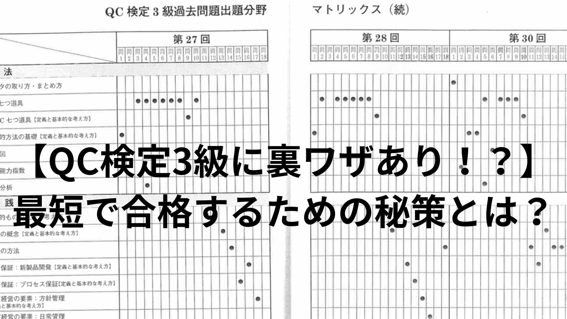 Qc検定3級の裏ワザ検証！一夜漬けとマークシート絞り込みの真実