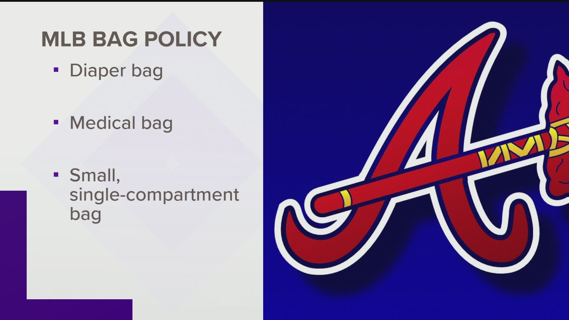 Mlb Bag Policy 2026 Braves