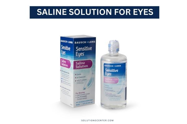 Can Saline Solution Be Used as Eye Drops
