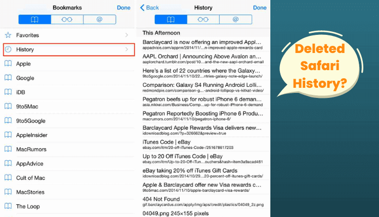 How Can I Recover Deleted History on Safari
