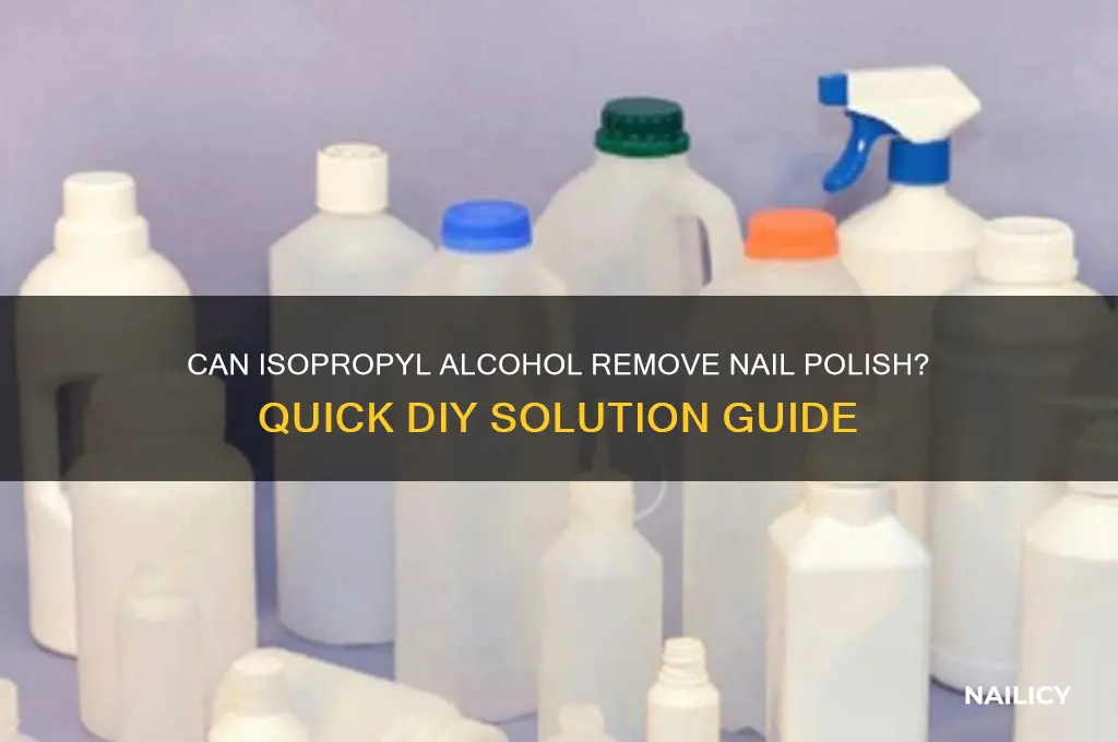 Is Isopropyl Alcohol the Same as Nail Polish Remover