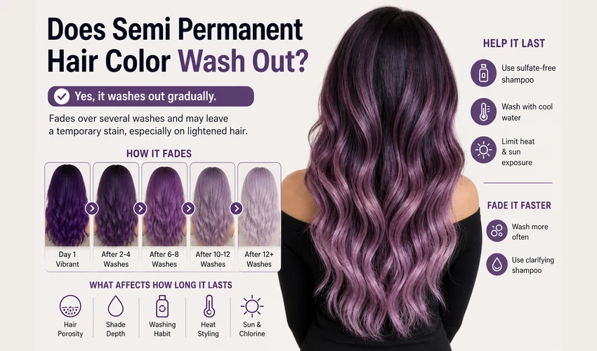 Will Semi Permanent Color Wash out Completely