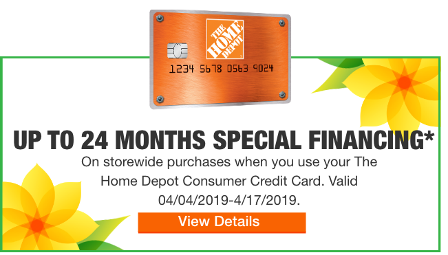 Home Depot Credit Card Special Financing