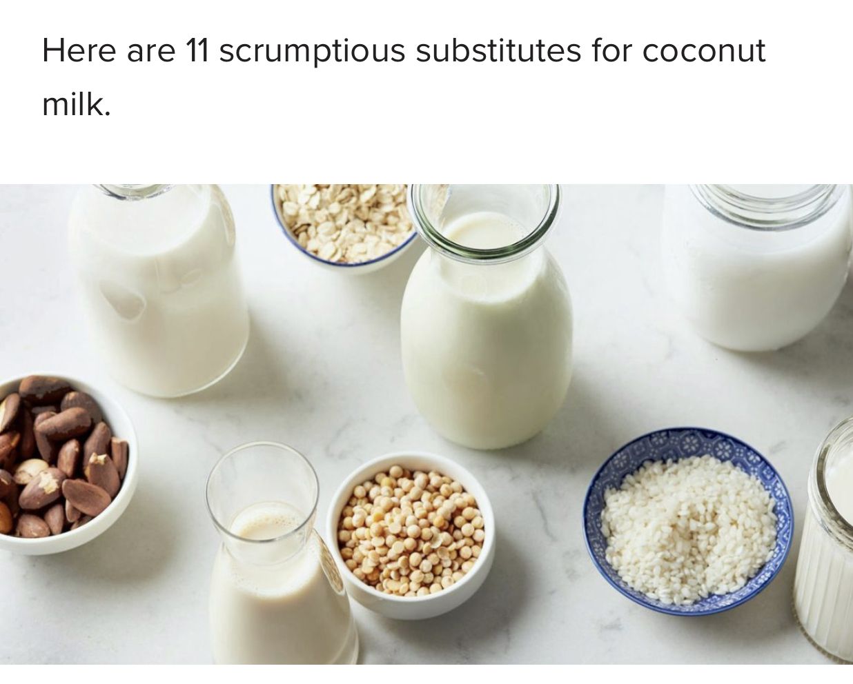 Can I Substitute Milk for Coconut Milk