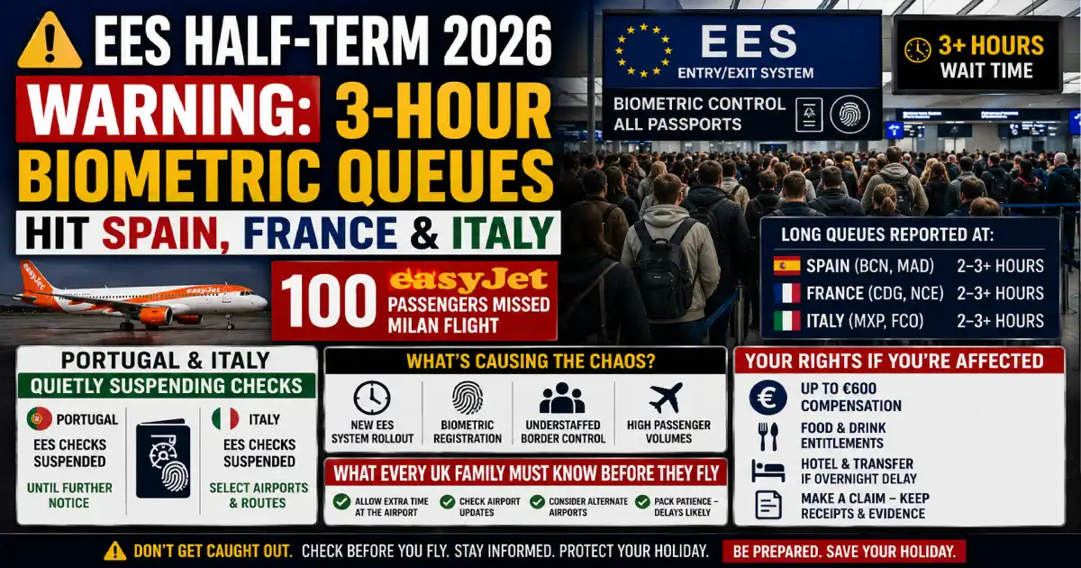 European Airports Warn of Ees Delays During Summer Travel