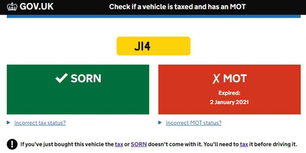 How to Check If Car Is Sorn