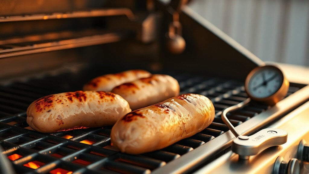 Sausage on a Gas Grill