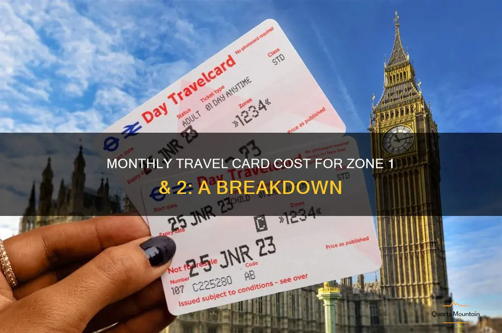 How Much Is Zone 1 2 Travelcard