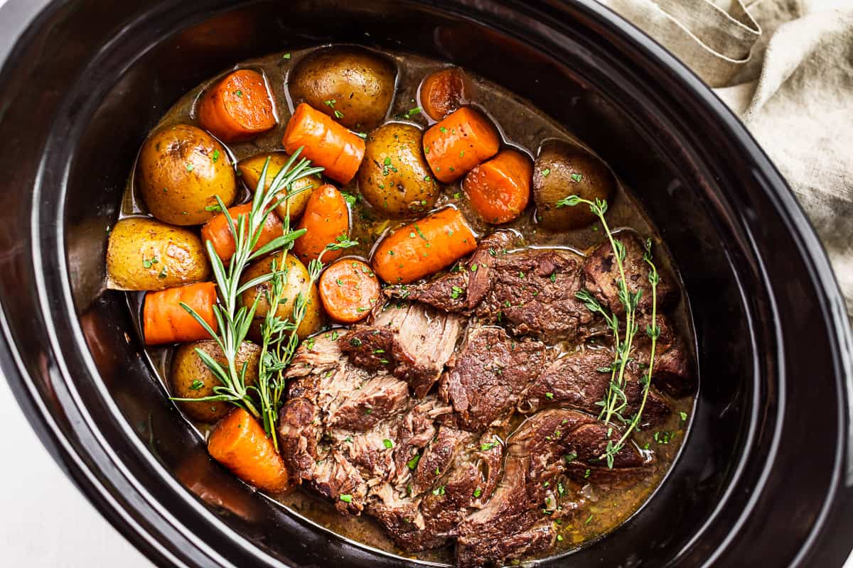 Roast in Crockpot on High