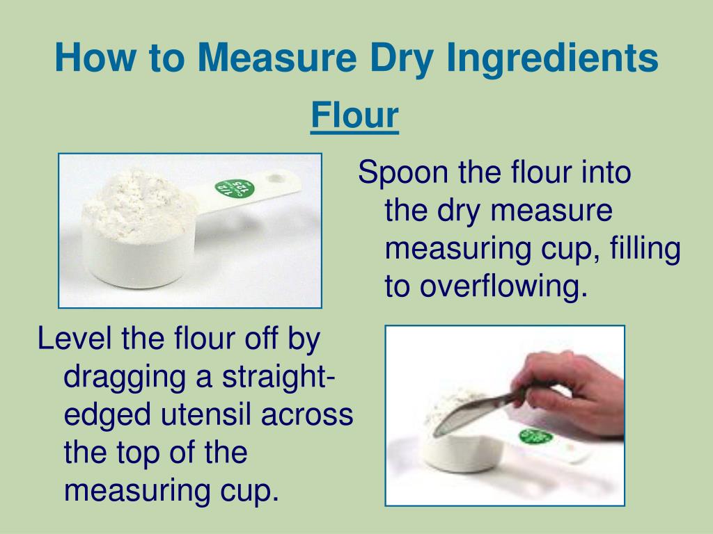 How Do You Properly Measure Dry Ingredients