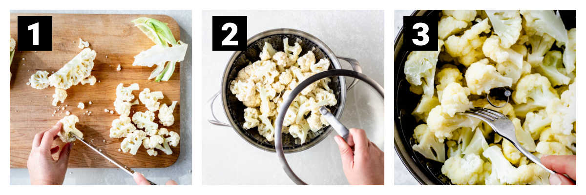 How to Steam a Head of Cauliflower