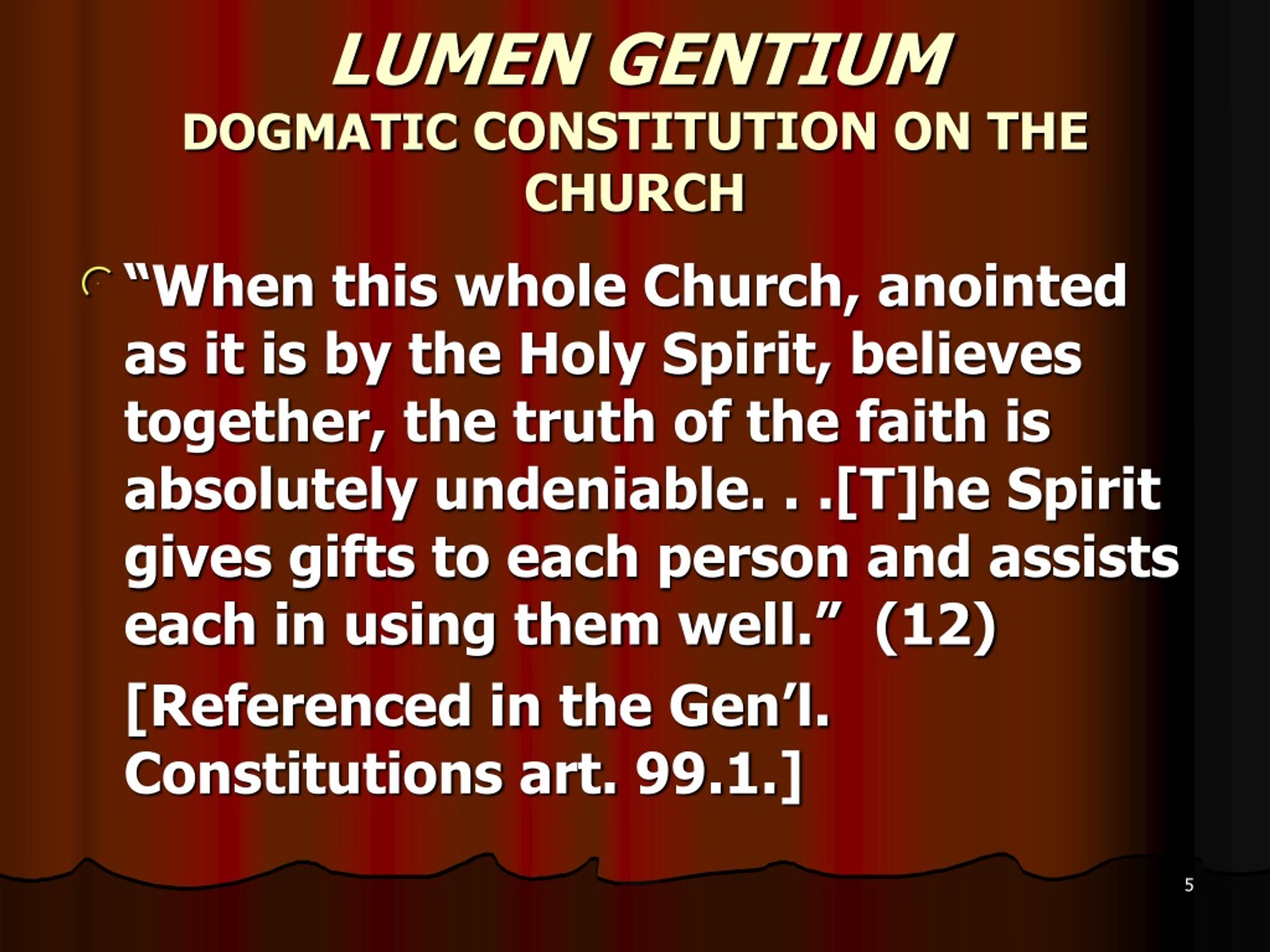 Lumen Gentium Dogmatic Constitution on the Church