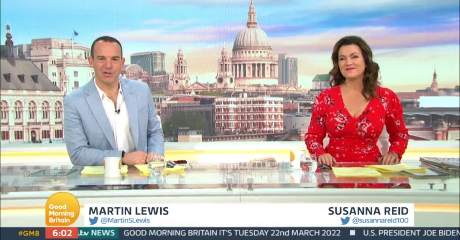 Good Morning Britain Martin Lewis Today