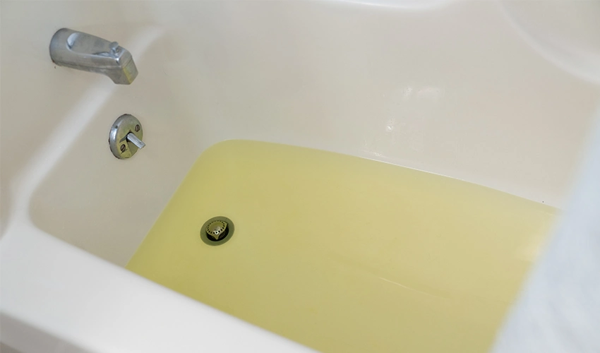 Why Is My Bathroom Water Yellow