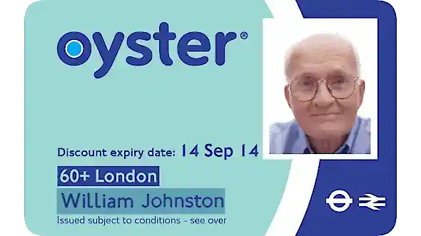 Apply for Oyster Card over 60