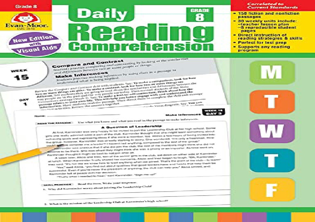 Reading Comprehension Grade 8 Pdf with Answers