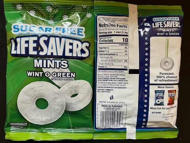 How Much Sugar Is in a Lifesaver Mint
