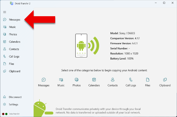 How to Download Messages from Android