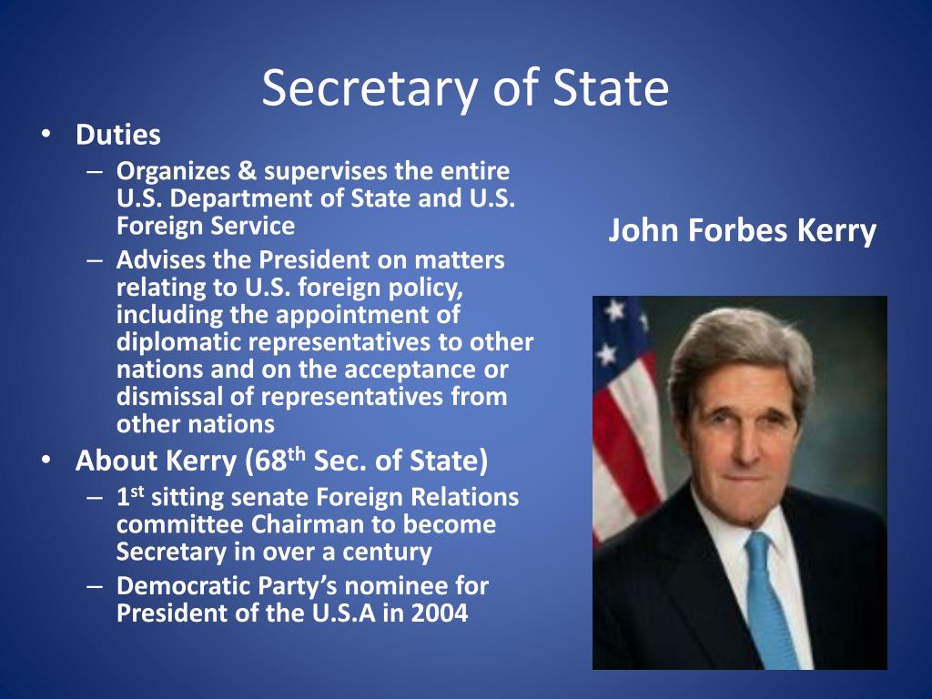 Job Duties of Secretary of State