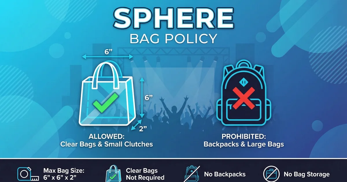 The Sphere Vegas Bag Policy
