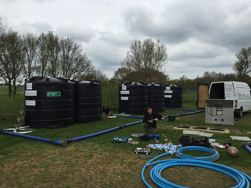 Temporary Water Supply for Construction Site