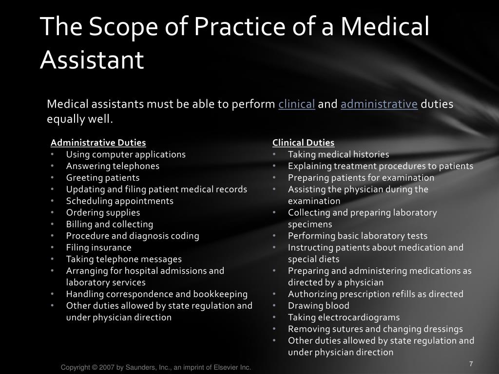 Scope of Practice for Medical Assistants in Florida