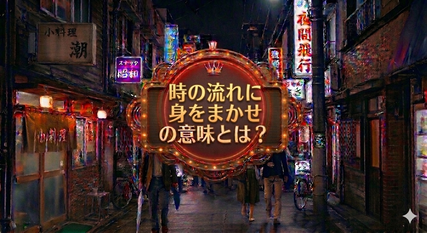 時の流れに身をまかせの意味とは？不倫の噂と女性の覚悟を徹底解剖
