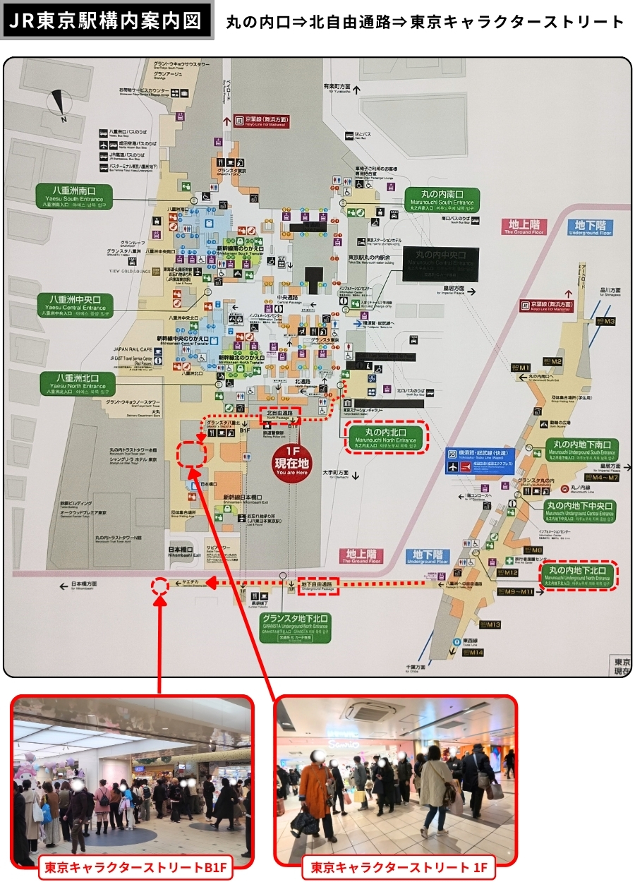 東京駅キャラクターストリートの行き方完全攻略！迷わない最短改札と最新店舗