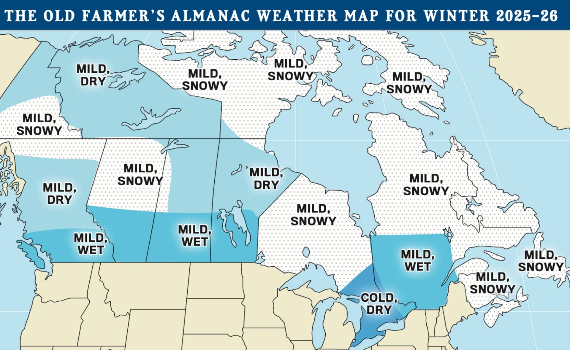Farmers’ Almanac Winter Forecast: Updated Map Reveals Where Snow Could Hit Hardest
