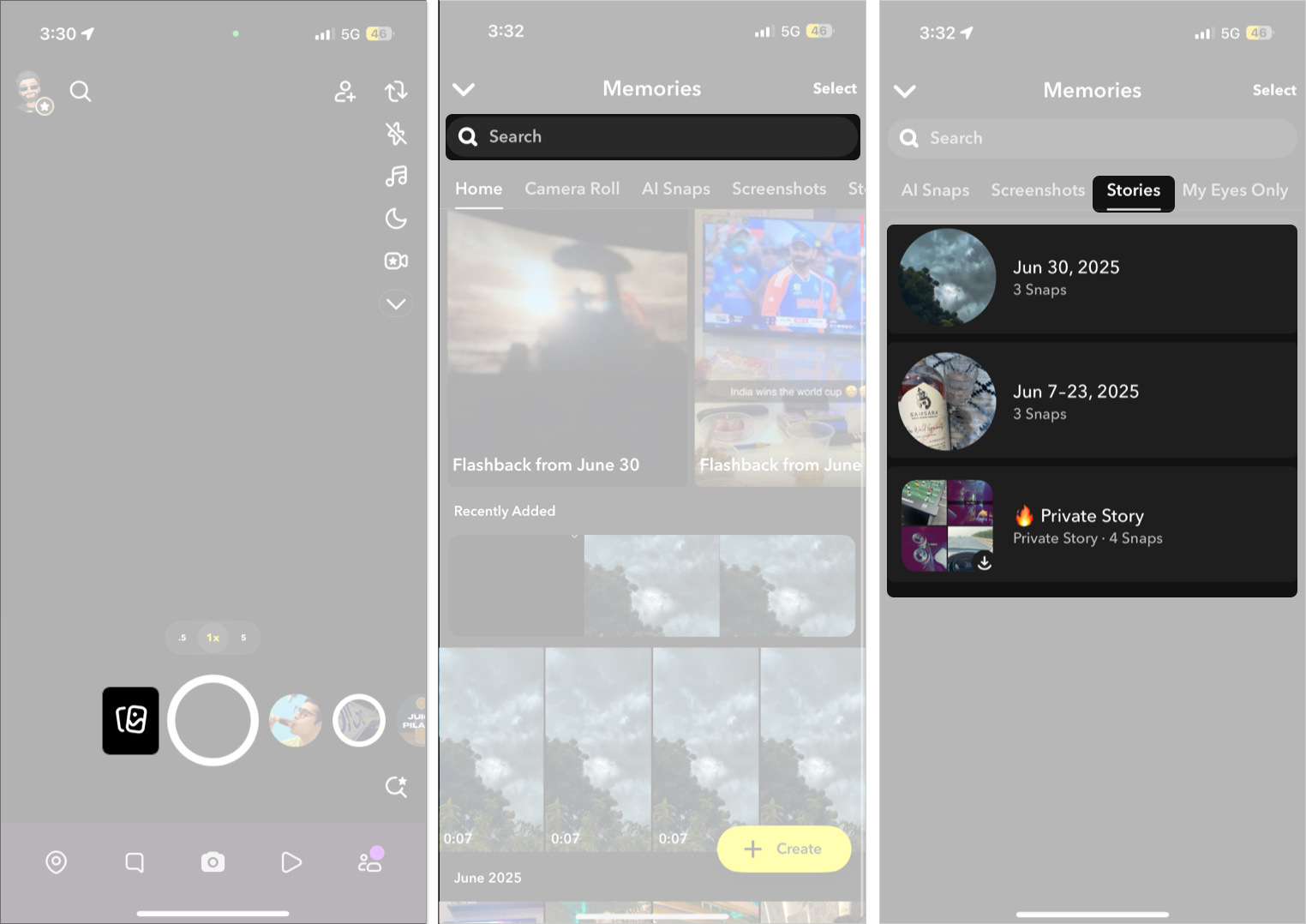 How to See Memories on Snap