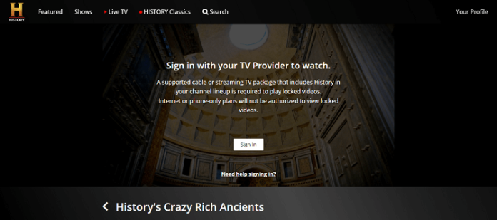 How to Watch History Channel for Free on Smart Tv