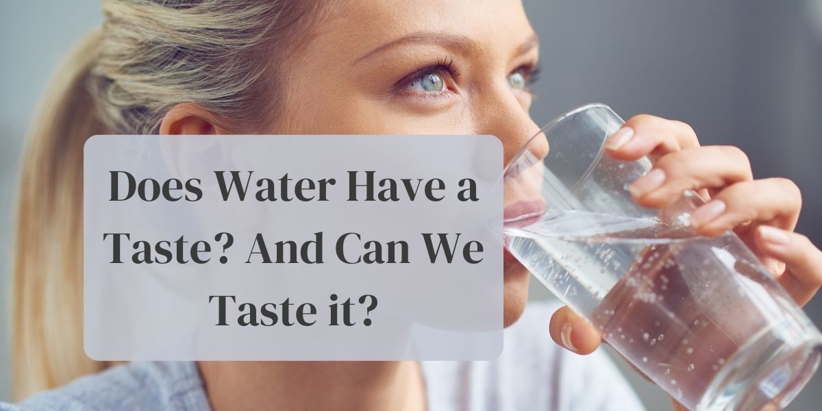Does Water Has a Taste