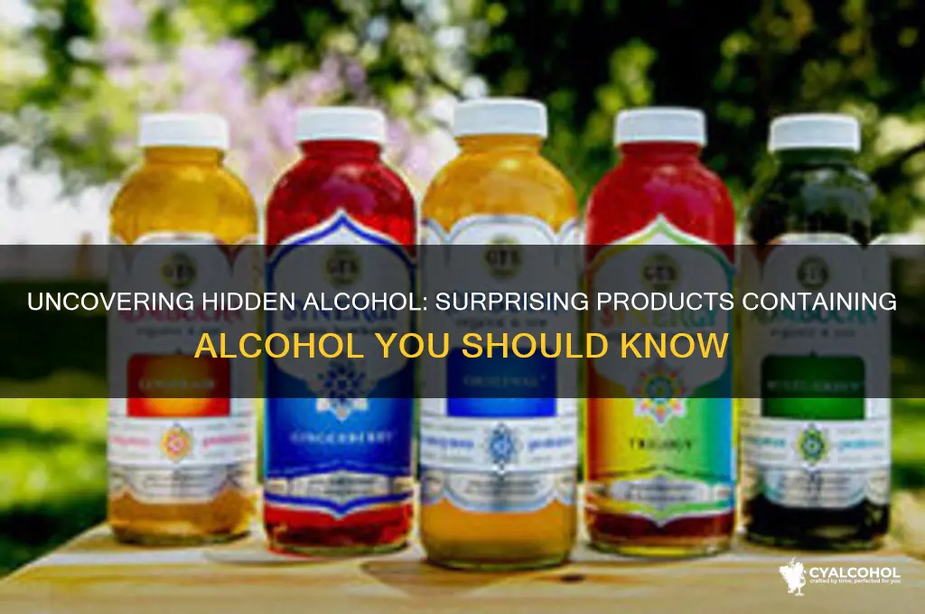 What Are the Common Products That Contain Alcohol