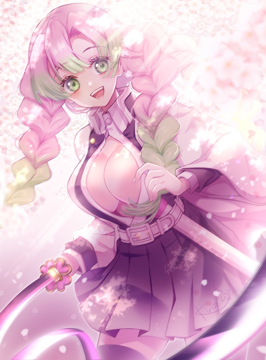 甘露寺蜜璃の神イラスト特集！公式美麗画像からおばみつ・描き方まで