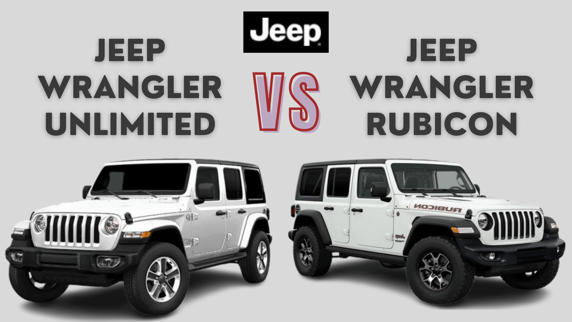 Jeep Rubicon Versus Wrangler