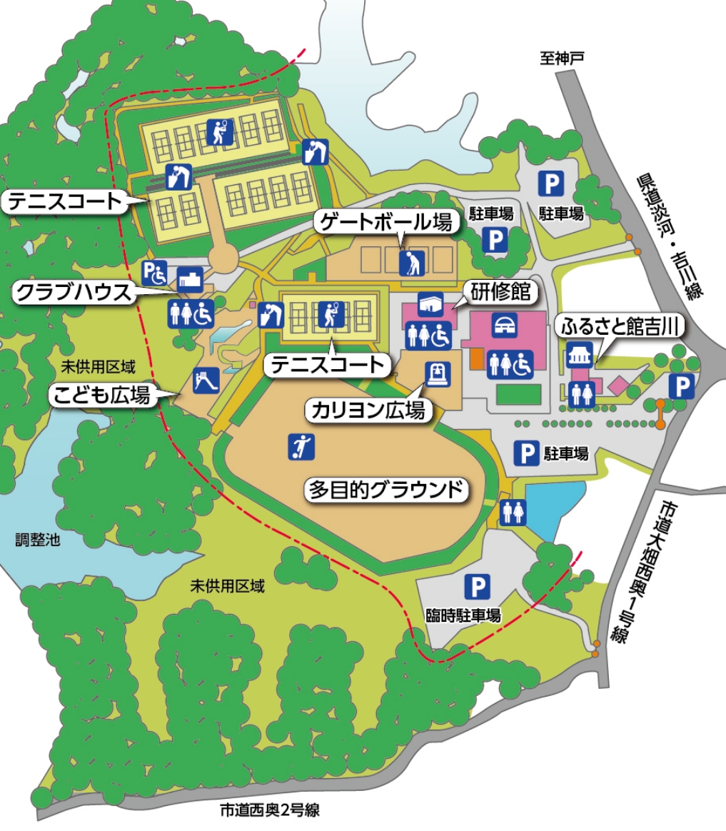 吉川総合公園の全貌を徹底解剖！遊具・テニス予約と混雑の真相
